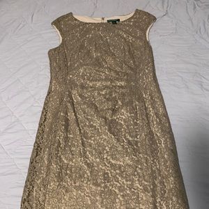 Ralph Lauren Gold Lace Dress